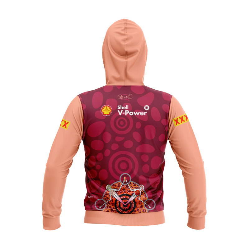 Kid's NRL QLD Maroons 2024 Indigenous Hoodie