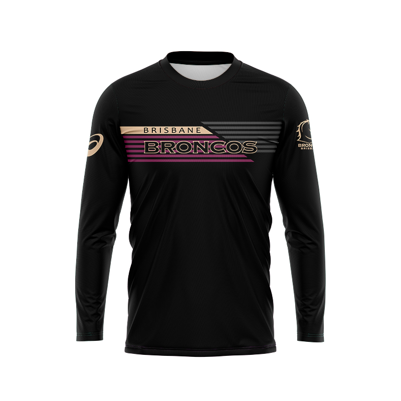 NRL Brisbane Broncos 2024 Travel Long Sleeve Jersey