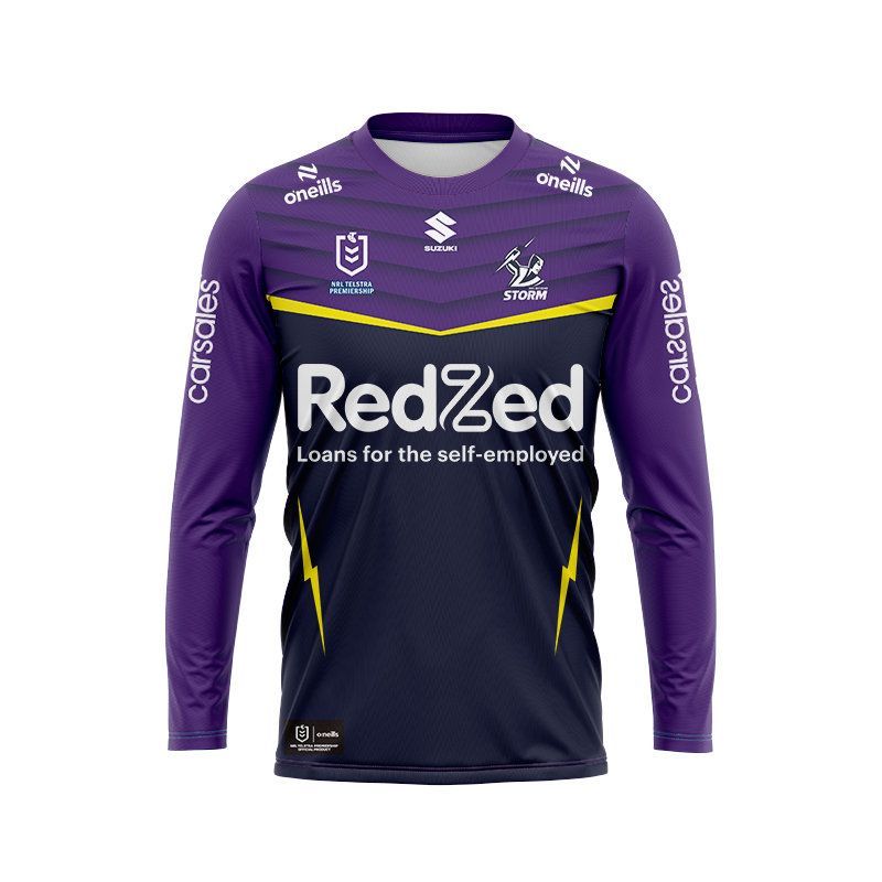 NRL Melbourne Storm 2024 Long Sleeve Home Jersey
