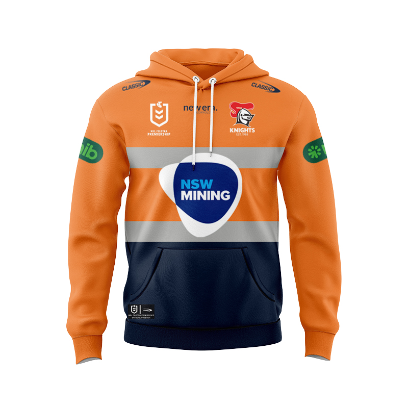 NRL Newcastle Knights 2024 Retail Mining Hoodie