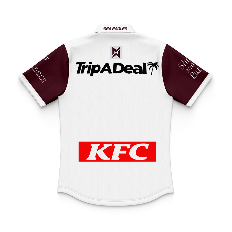 Kid's NRL Manly Warringah Sea Eagles 2024 Away Polo Shirt