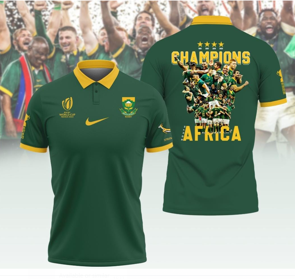 South Africa Rugby World Cup 2023 Champions Jersey Limited
