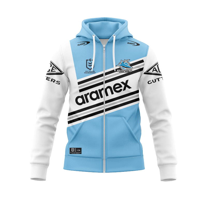 NRL Cronulla-Sutherland Sharks 2024 Heritage Zipper Hoodie