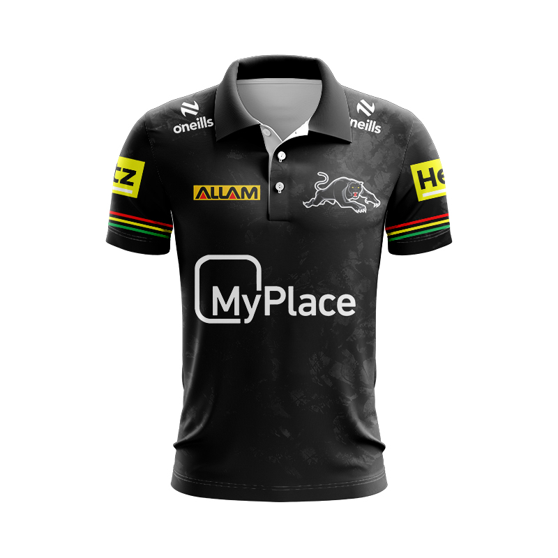 NRL Penrith Panthers 2024 Home Dark Polo Shirt