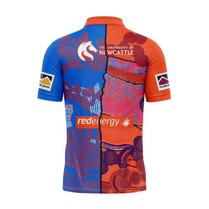 NRL Newcastle Knights 2024 Mix Polo Shirt
