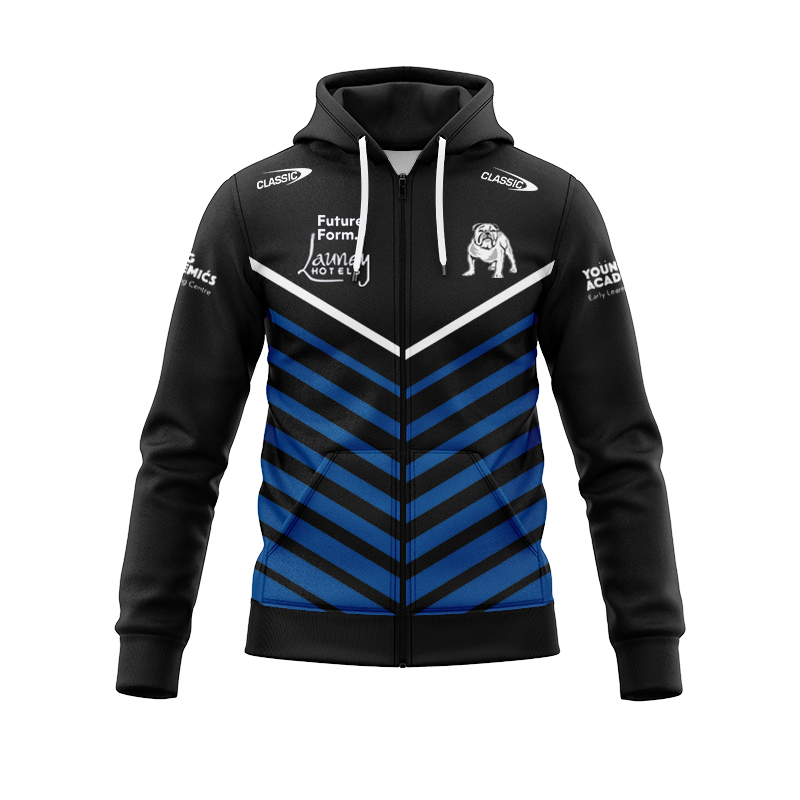 NRL Canterbury-Bankstown Bulldogs 2024 Warm Up Zipper Hoodie