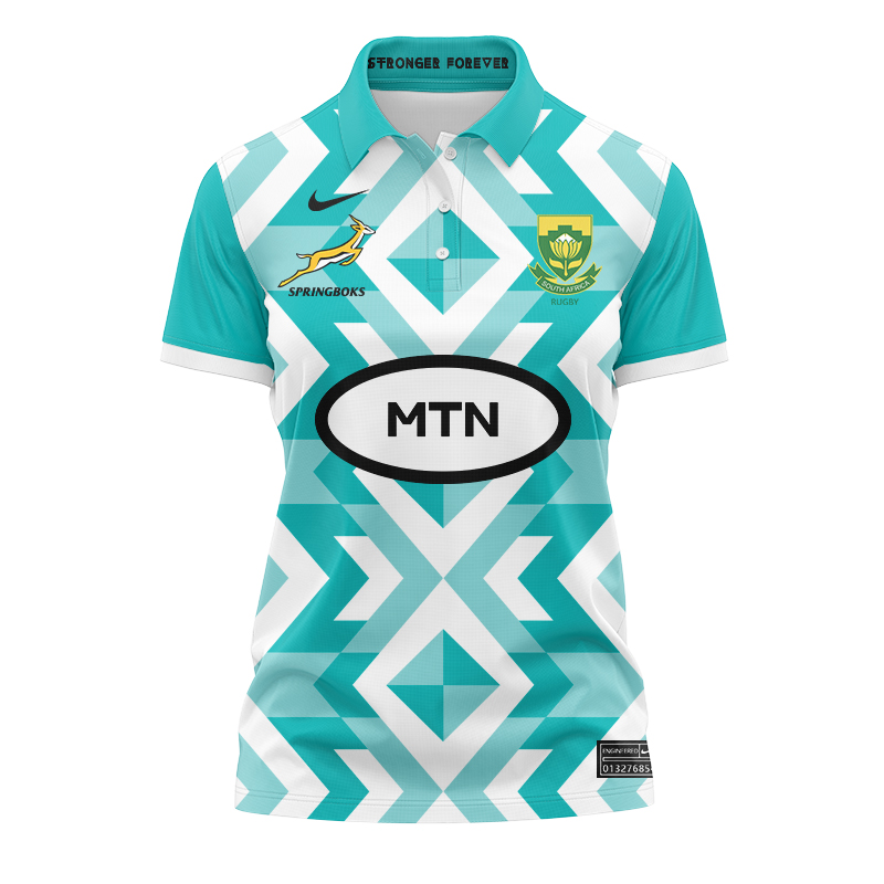 Women's South Africa Springboks 2024 Away Polo Shirt