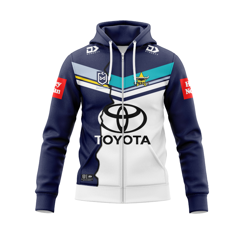 NRLW North Queensland Cowboys 2024 Mix Zipper Hoodie