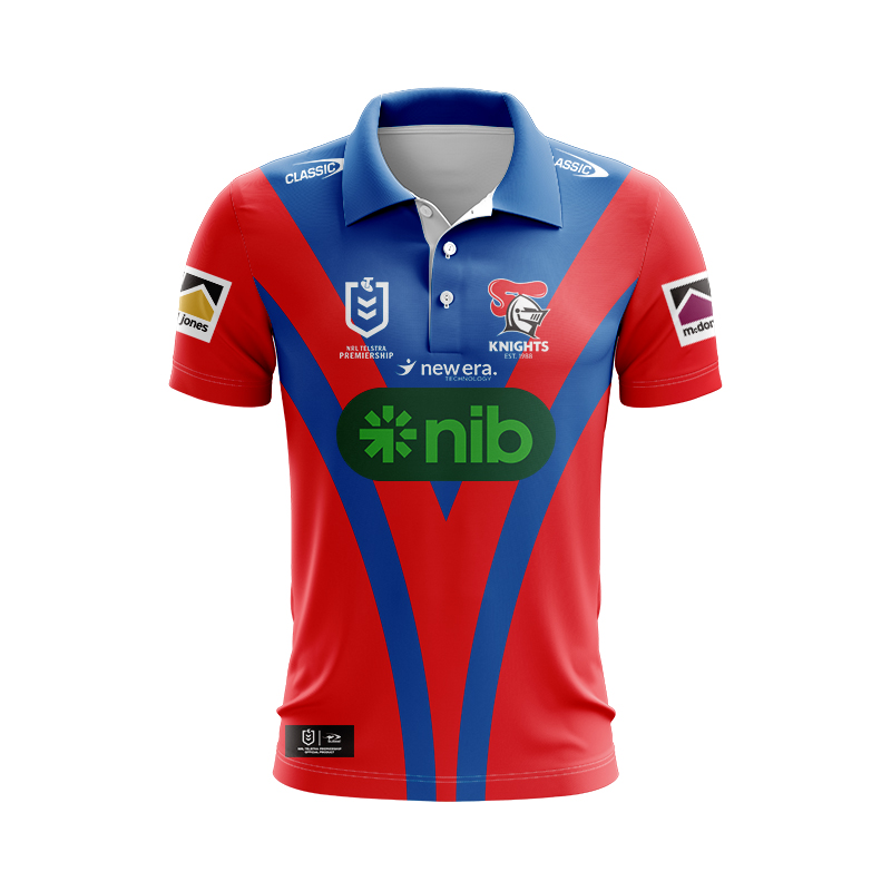 NRL Newcastle Knights 2024 Home Polo Shirt