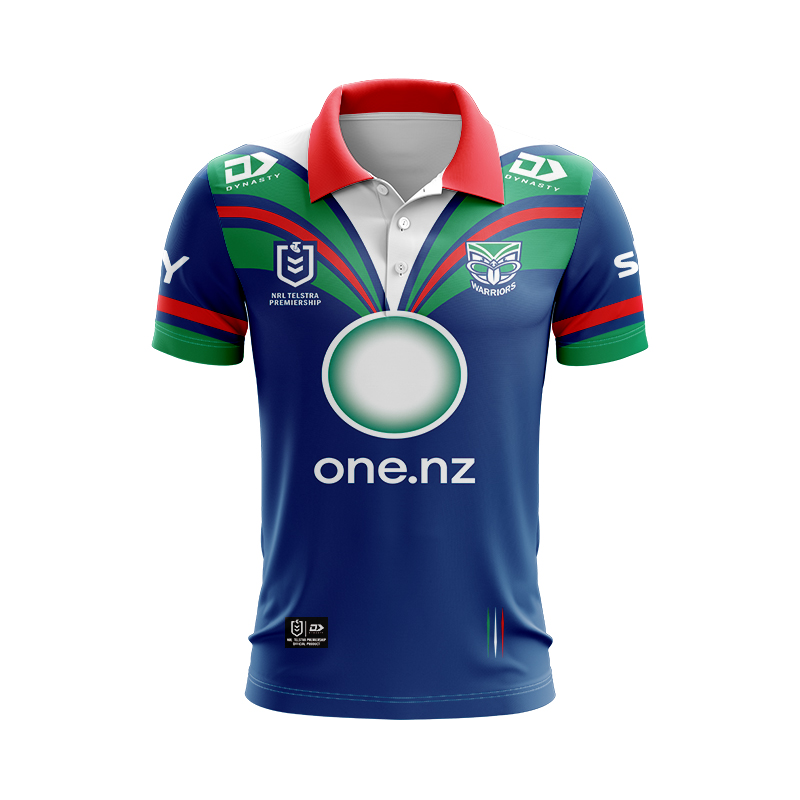 NRL New Zealand Warriors 2024 Home Polo Shirt