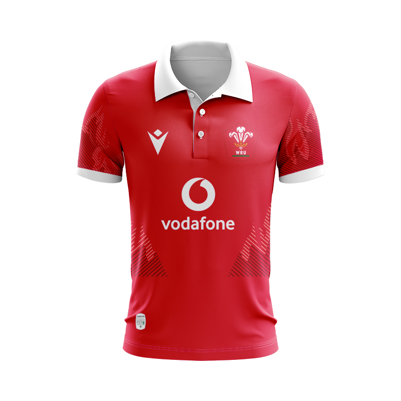 Wales Rugby 2024 Home Polo Shirt