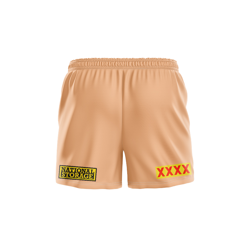 NRL Brisbane Broncos 2024 Yellow Training Shorts