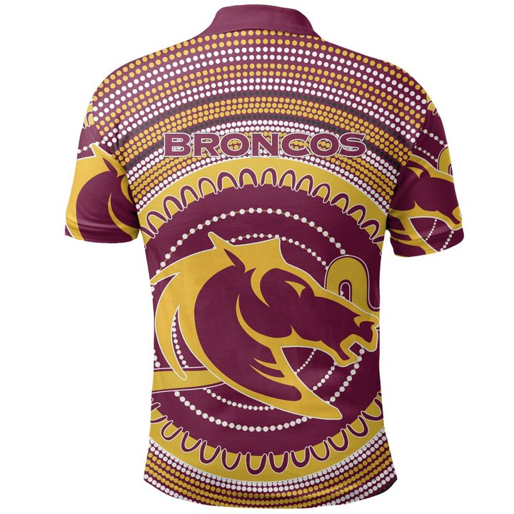 NRL Brisbane Broncos 2021 Indigenous Polo Shirt