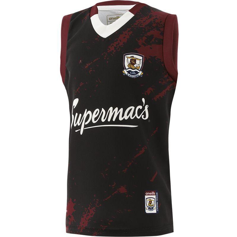 Men's Galway GAA 2023 Black Maroon Training Vest