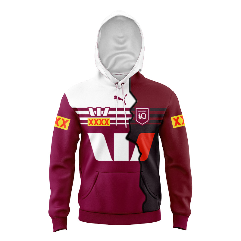Kid's NRL QLD Maroons 2024 Mix Hoodie
