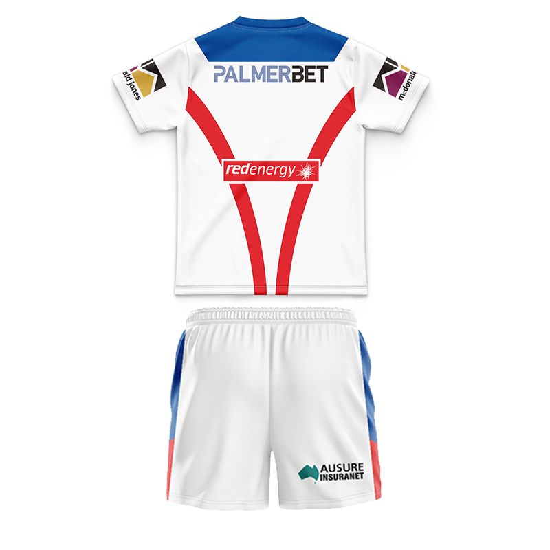 Kid's NRL Newcastle Knights 2024 Away Jersey+Shorts