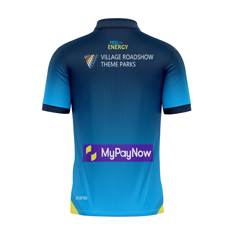 NRL Gold Coast Titans 2025 Junior Home Polo Shirt