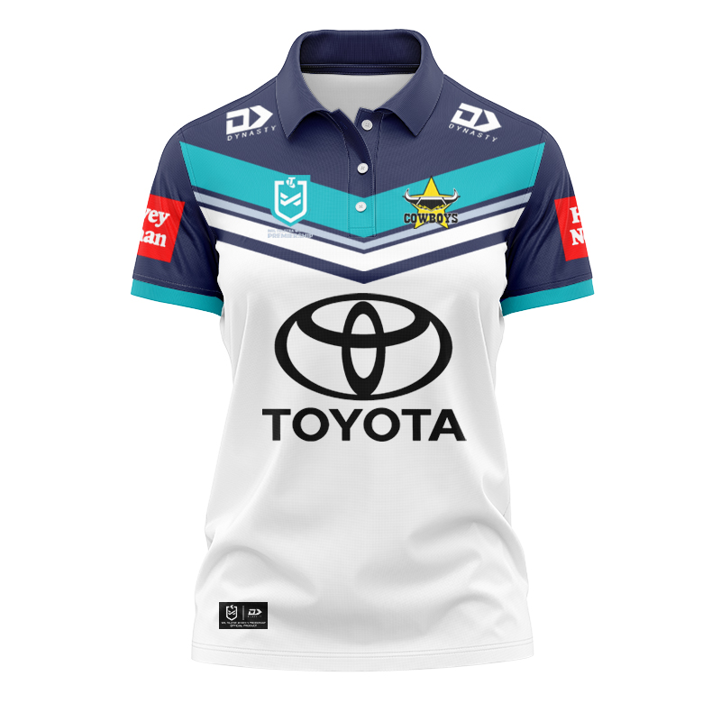 Women's NRLW North Queensland Cowboys 2024 Away Polo Shirt