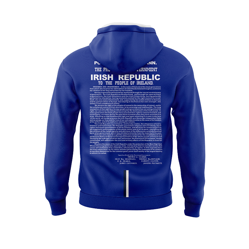 Men's Ireland GAA 1916 Commemoration Blue Hoodie