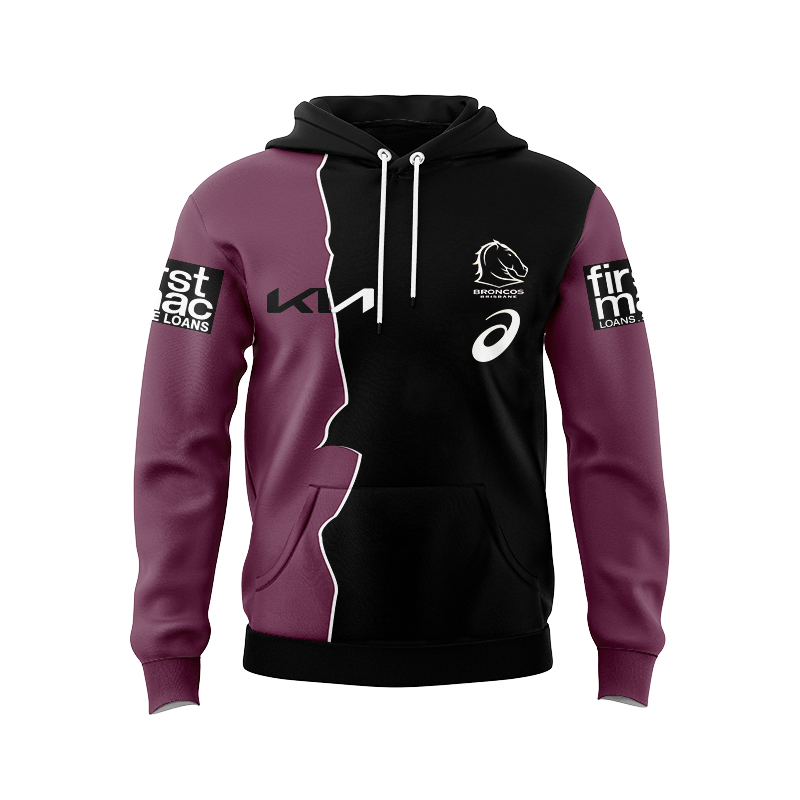 NRL Brisbane Broncos 2024 Training Mix Hoodie