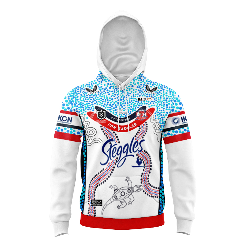 Kid's NRL Sydney Roosters 2024 Indigenous Hoodie