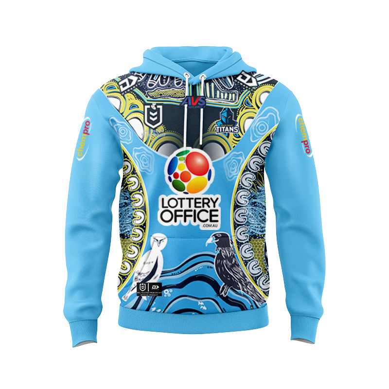 NRL Gold Coast Titans 2024 Indigenous Hoodie