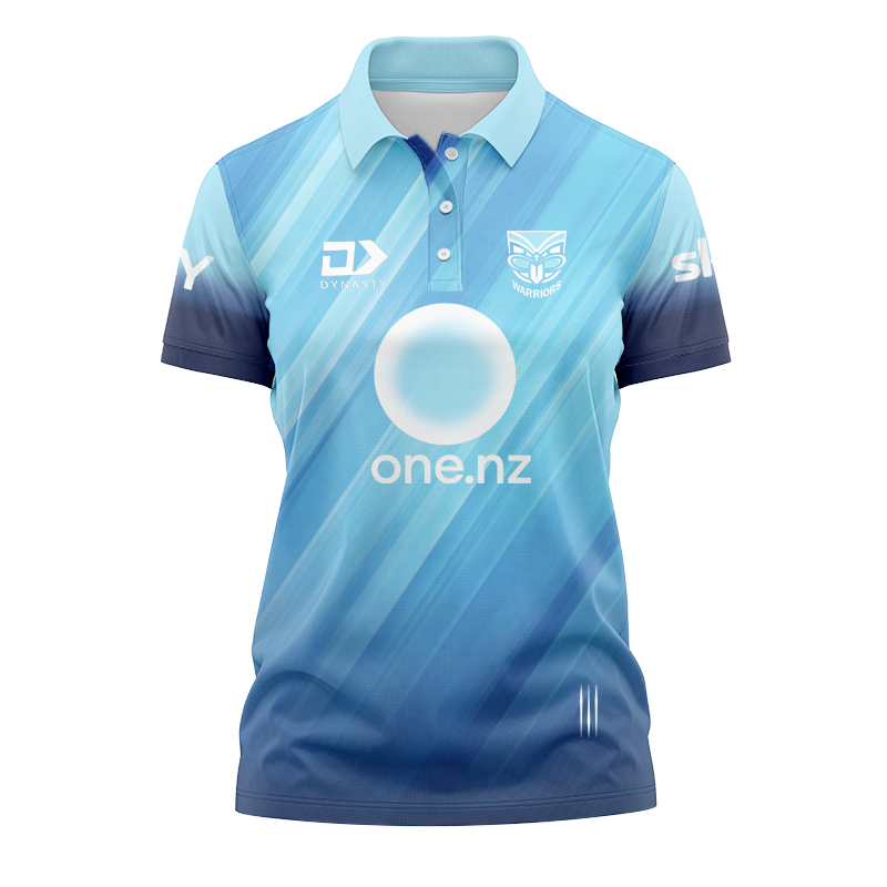 Women's NRL New Zealand Warriors 2024 Dynasty Pre-Season Polo Shirt