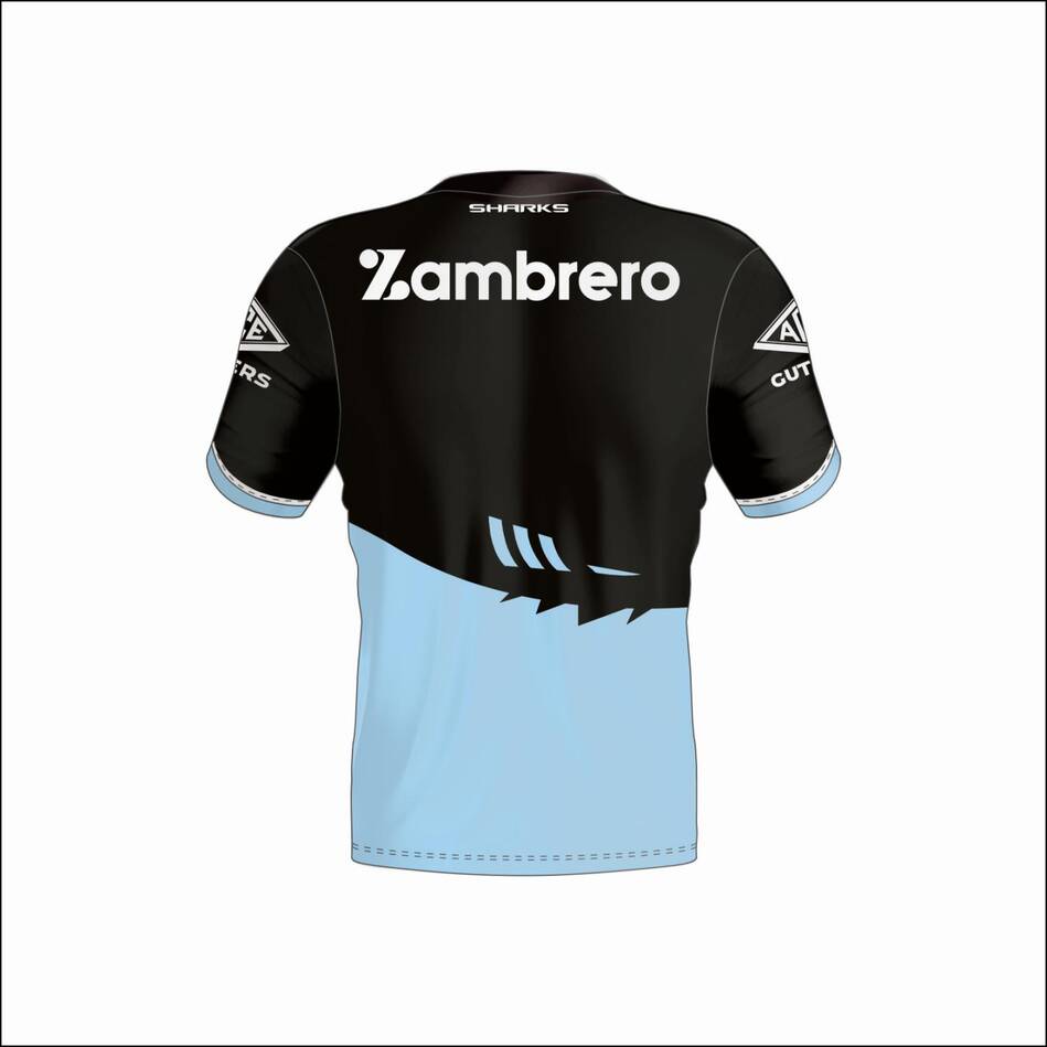 NRL Cronulla-Sutherland Sharks 2025 Blk/Sky Training Jersey