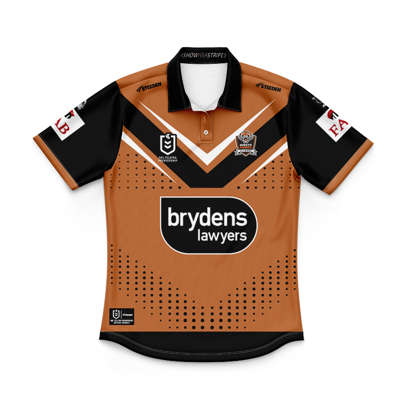 Kid's NRL Wests Tigers 2024 Away Polo Shirt