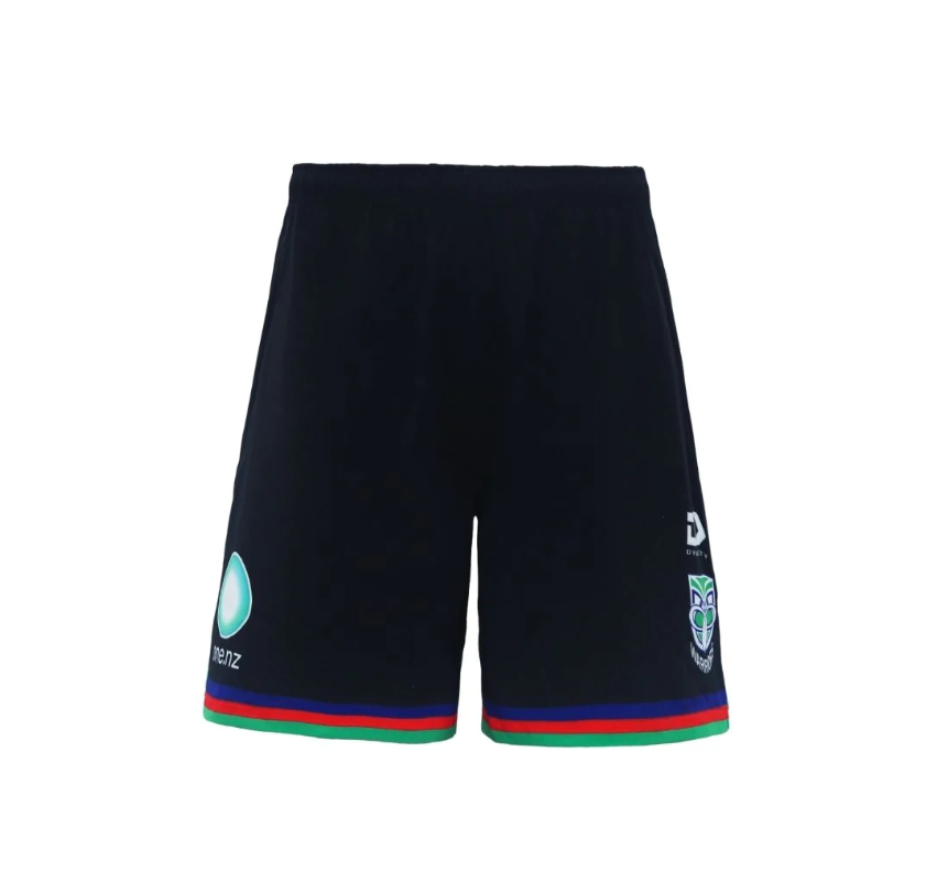 NRL New Zealand Warriors 2024 Black Navy Shorts