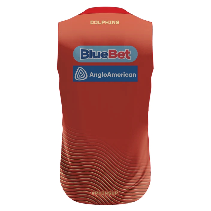 NRL Dolphins 2024 Red Training Singlet