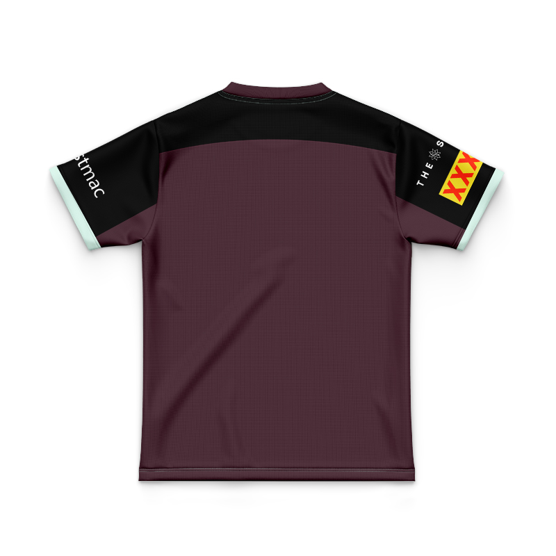 Kid's NRL Brisbane Broncos 2025 Maroon Training Jersey