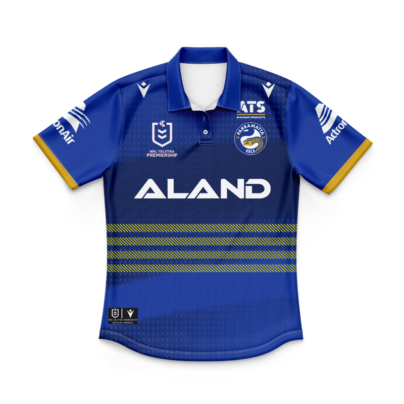 Kid's NRL Parramatta Eels 2024 Home Polo Shirt