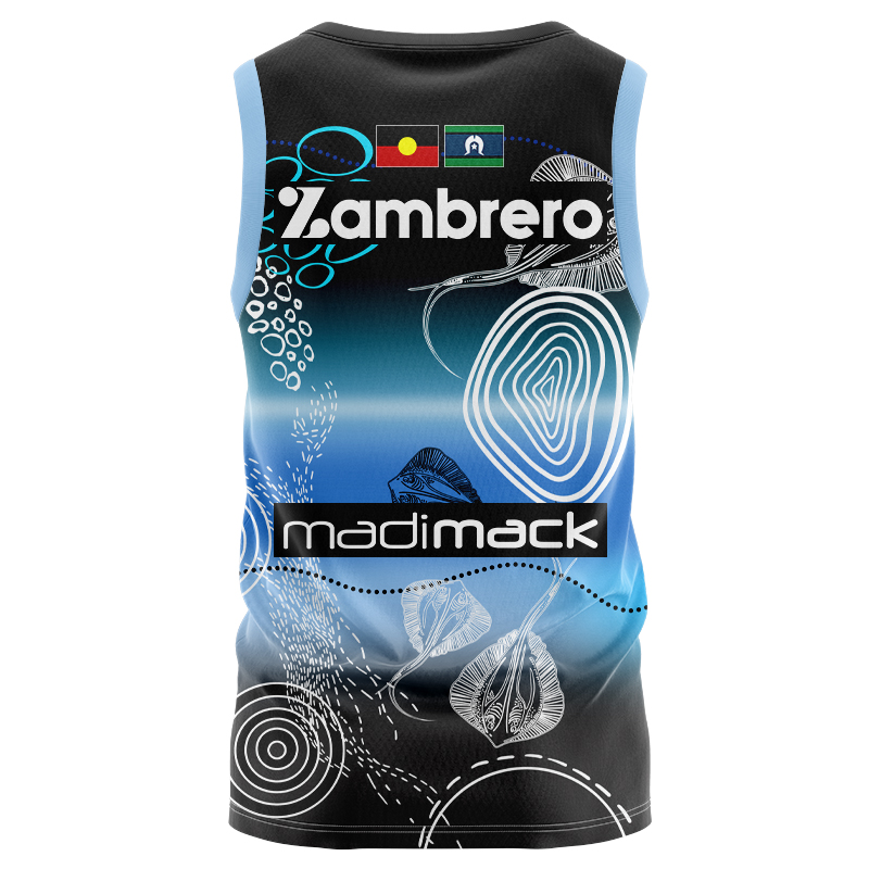 NRL Cronulla-Sutherland Sharks 2024 Indigenous Singlet