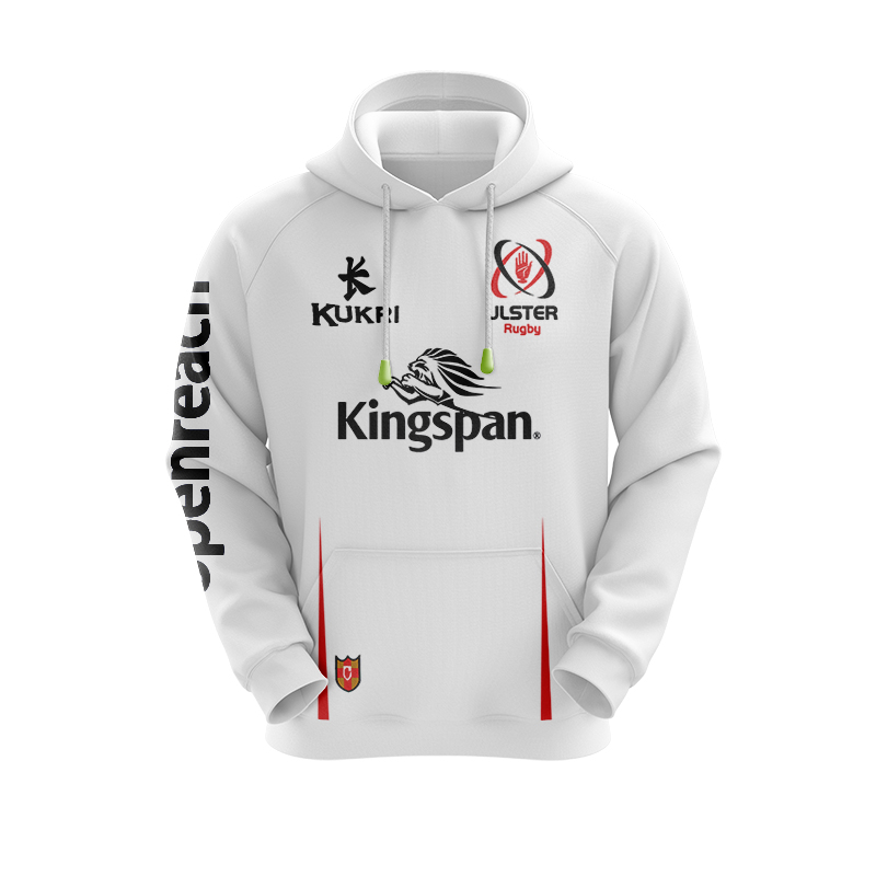 Men's Ulster GAA Rugby White Hoodie