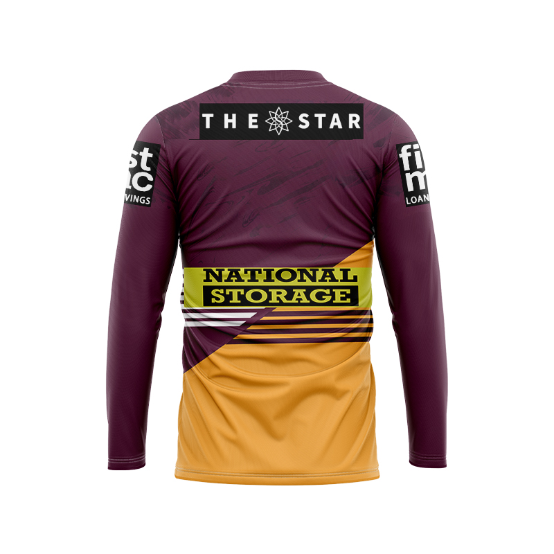 NRL Brisbane Broncos 2024 Long Sleeve Home Jersey