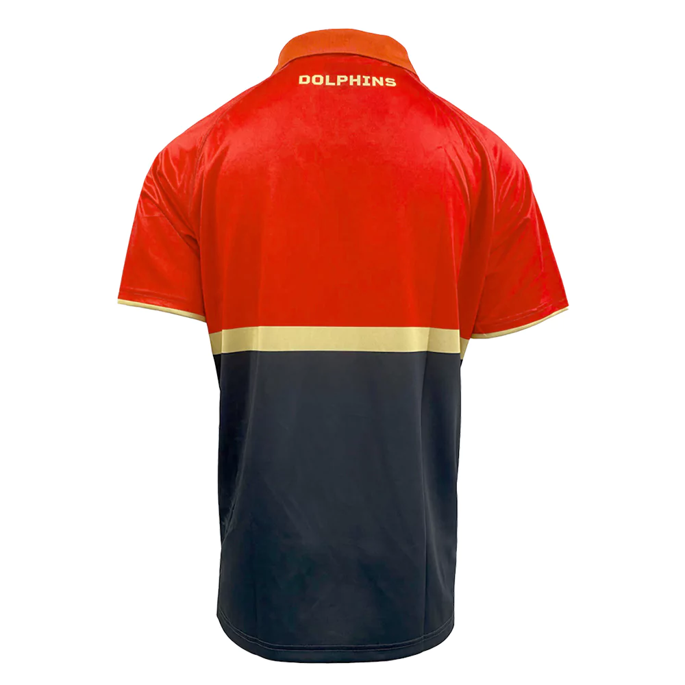 NRL Dolphins 2024 Media Polo Shirt