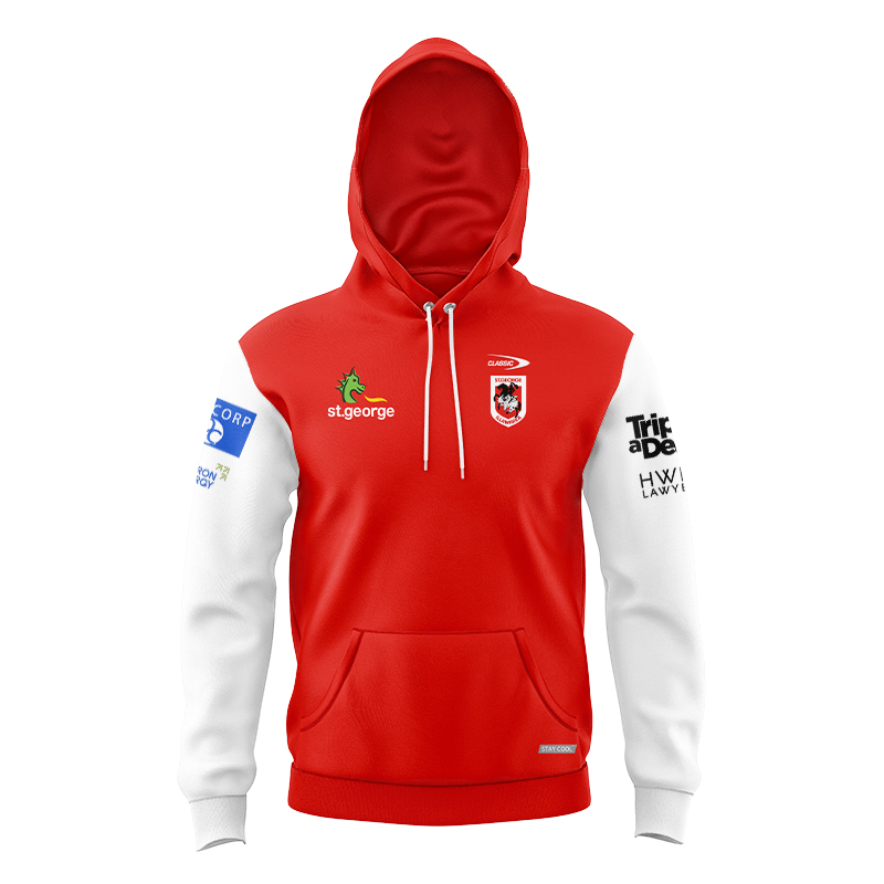 Kid's NRL St George Illawarra Dragons 2024 Player Hoodie