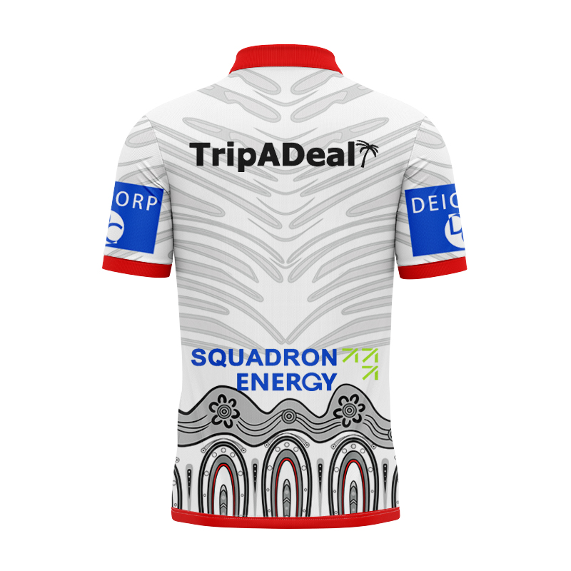 NRL St George Illawarra Dragons 2024 Indigenous Polo Shirt