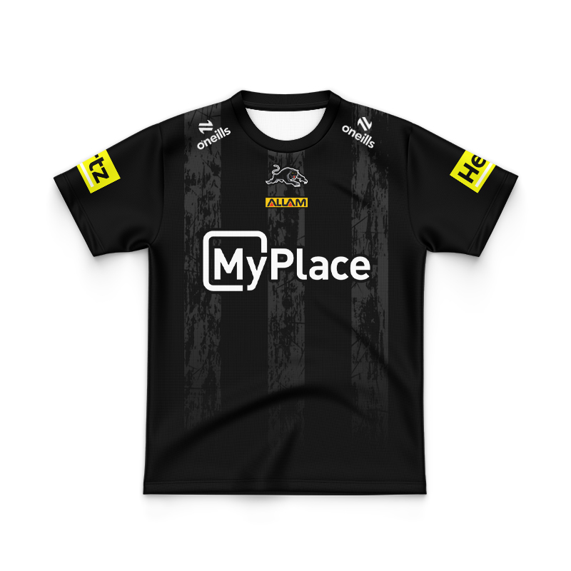 Kid's NRL Penrith Panthers 2025 Dark Training Jersey