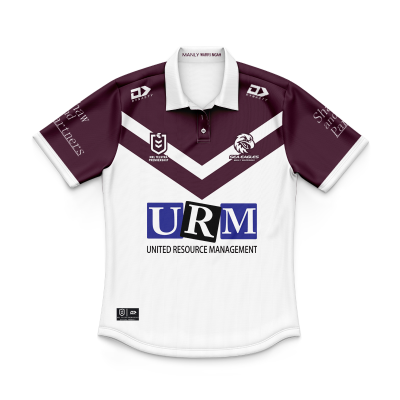 Kid's NRL Manly Warringah Sea Eagles 2025 Away Polo Shirt
