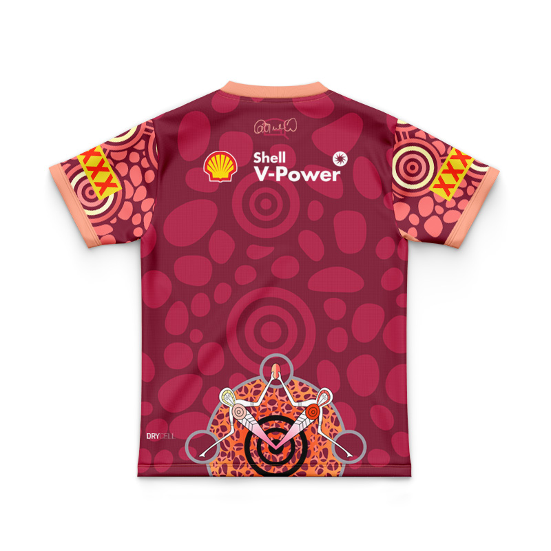 Kid's NRL QLD Maroons 2024 Indigenous Jersey