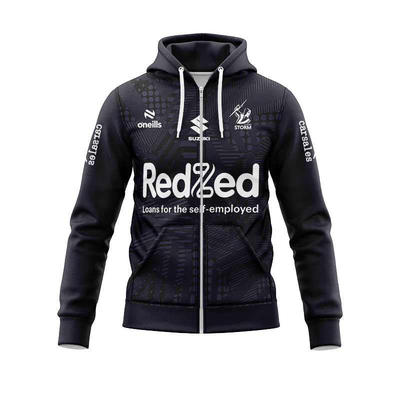 NRL Melbourne Storm 2024 BL Zipper Training Hoodie