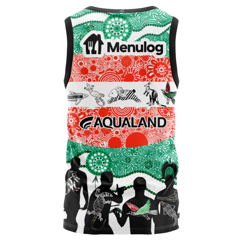 NRL South Sydney Rabbitohs 2024 Indigenous Singlet