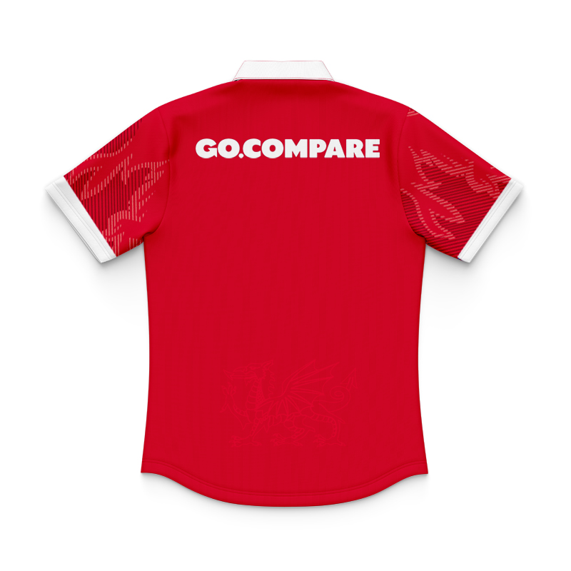 Kid's Wales Rugby 2024 Home Polo Shirt