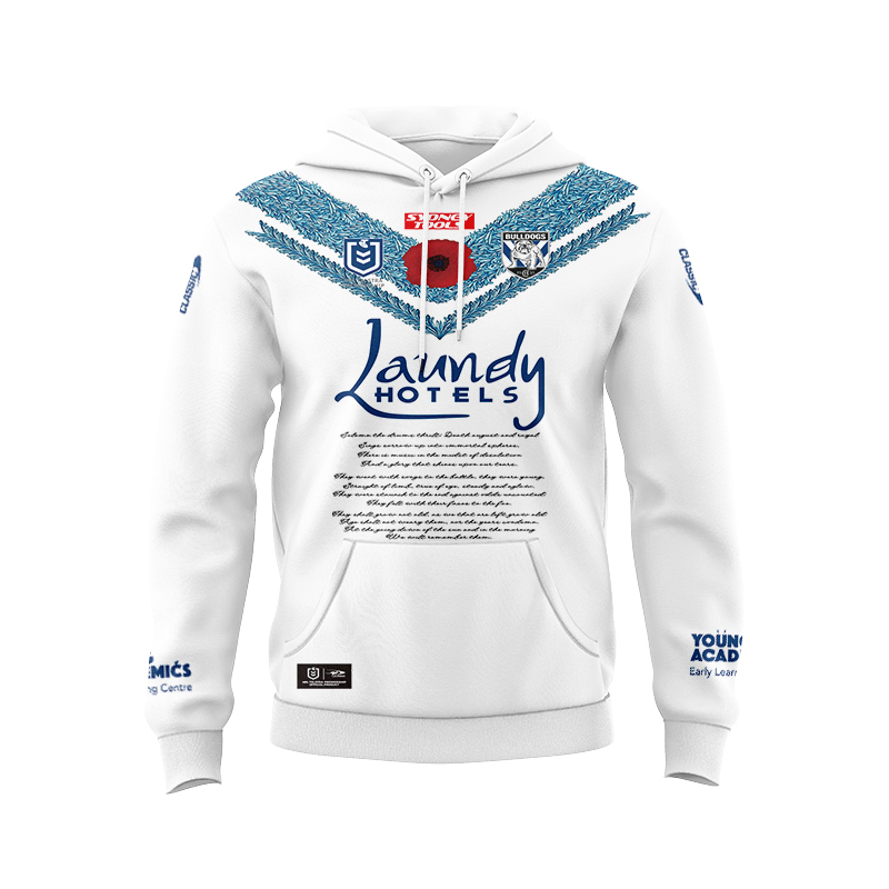 NRL Canterbury-Bankstown Bulldogs 2023 ANZAC Hoodie