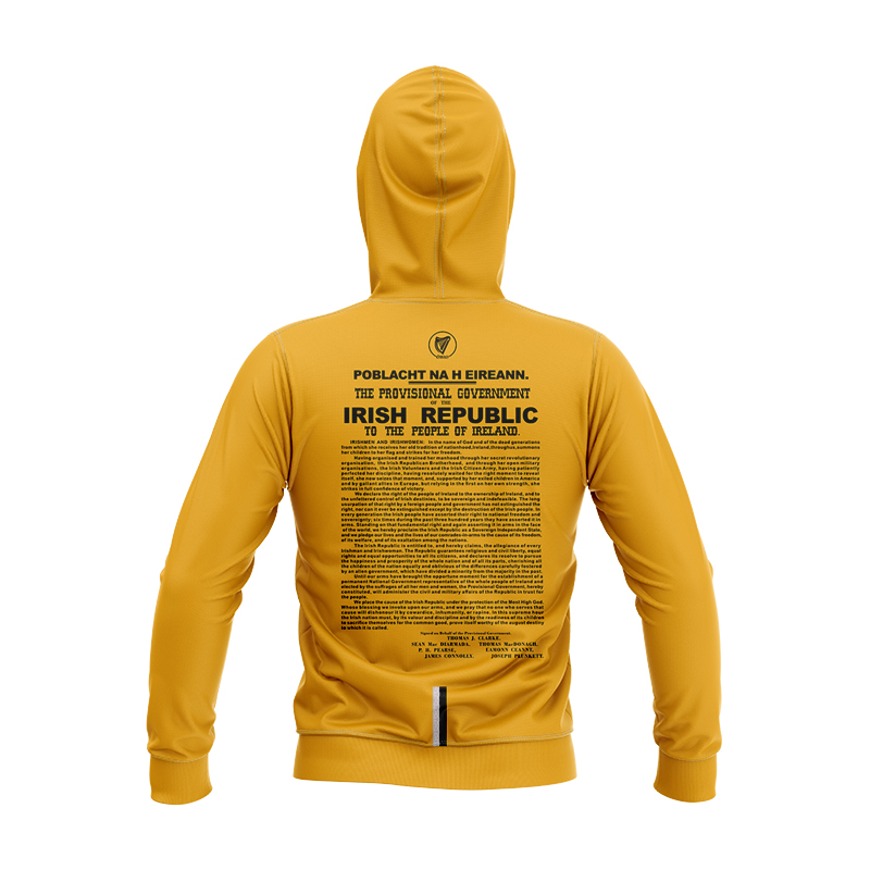 Kid's Ireland 1916 Commemoration Yellow GAA Hoodie
