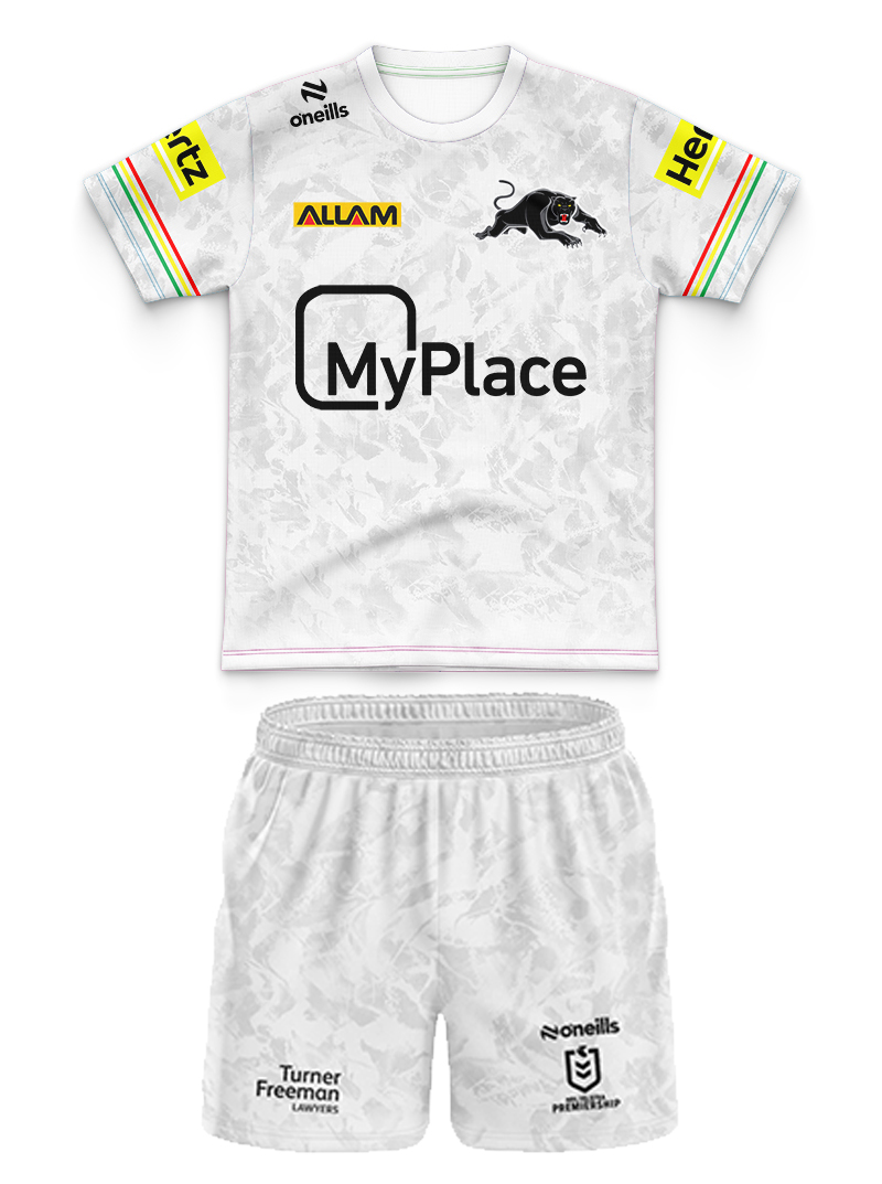 Kid's NRL Penrith Panthers 2024 Light Training Jersey+Shorts