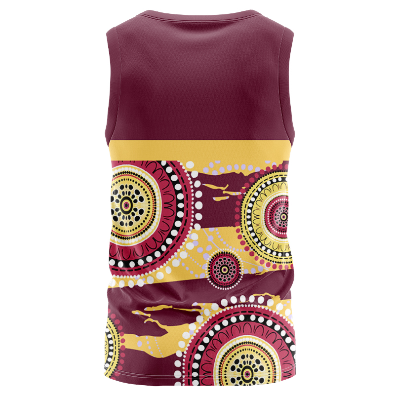 NRL Brisbane Broncos 2024 Indigenous RS Singlet
