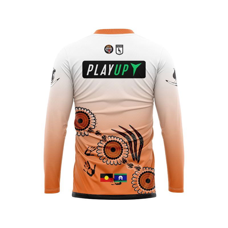 NRL Wests Tigers 2024 Long Sleeve Indigenous Jersey